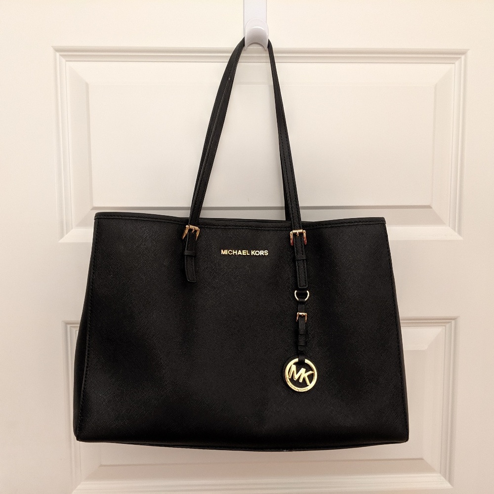 Michael Kors Black Saffiano Leather Tote